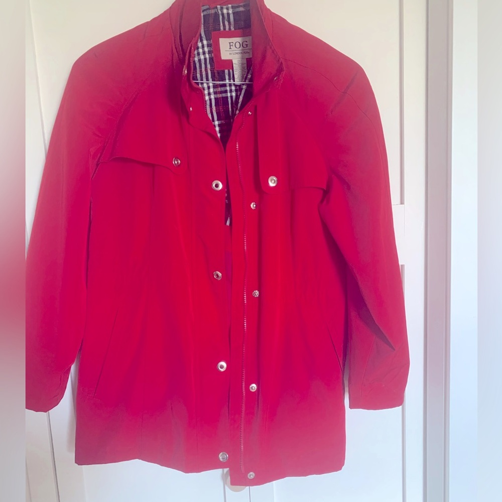 London Fog Women’s Red Raincoat